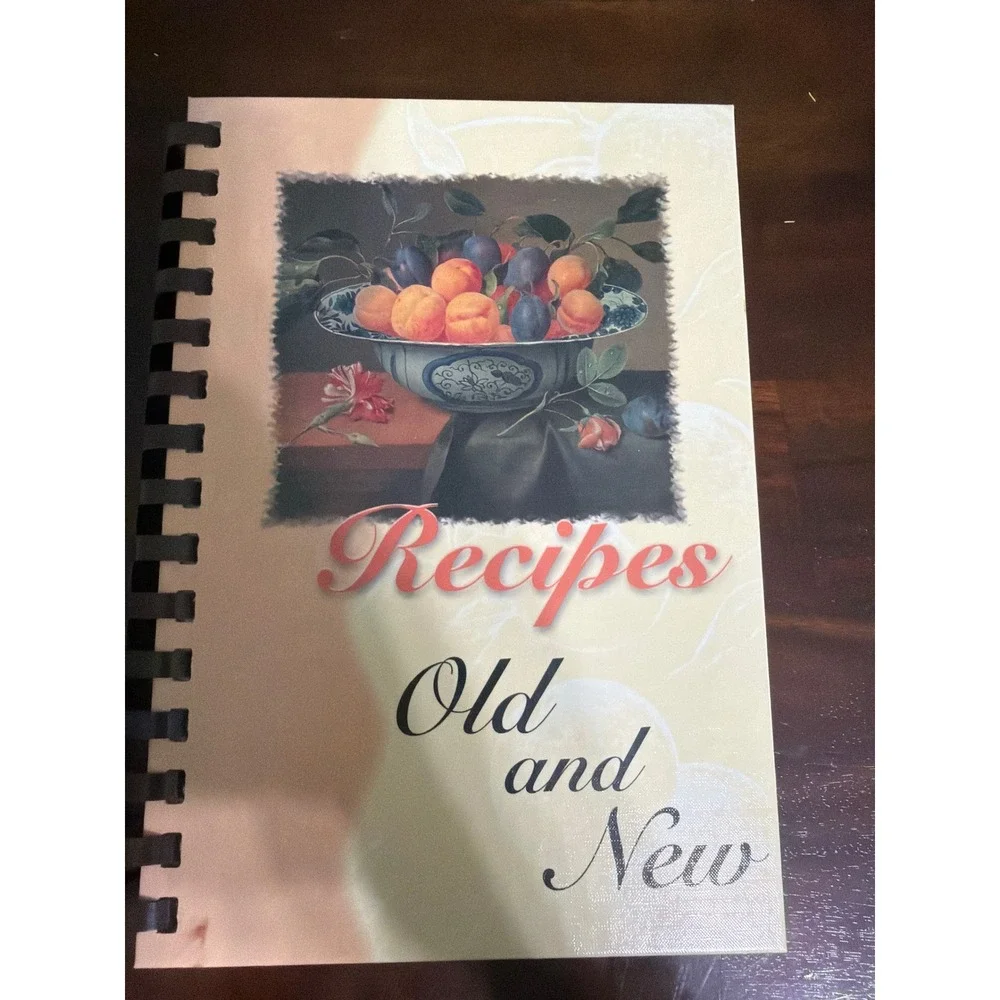 Recipes Old and New Cookbook Nancy C Bush Morris Press 2001 Spiral Bound Vintage